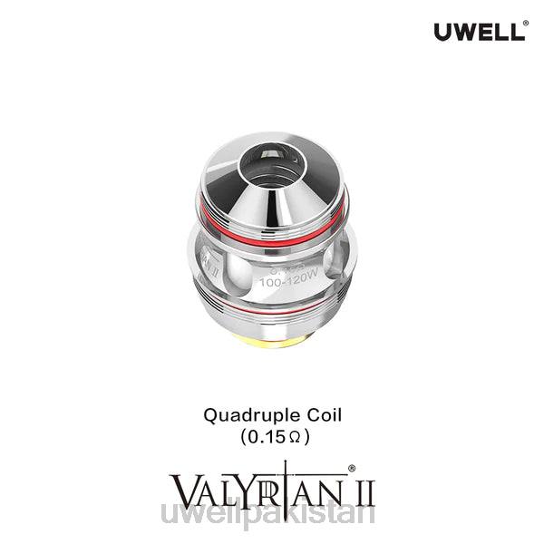 UWELL Pakistan - UWELL VALYRIAN 2 متبادل کنڈلی (2 پیک) 604231 چار گنا 0.15ohm