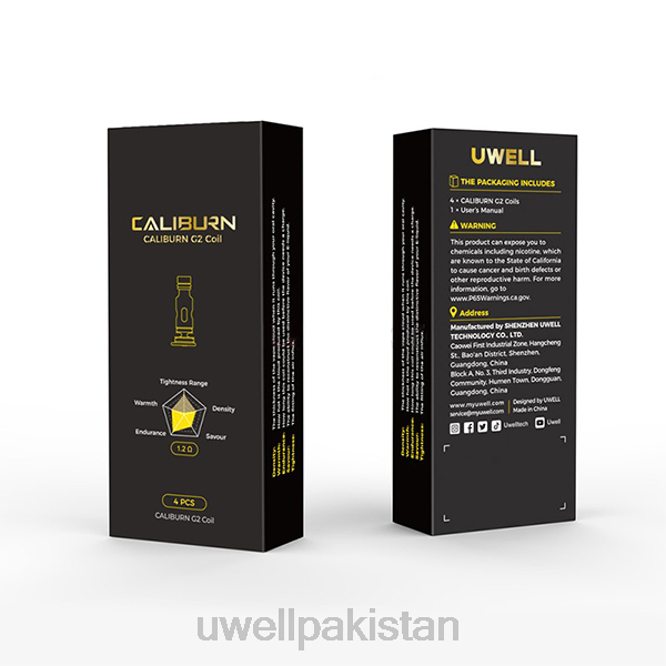 UWELL Price In Pakistan - UWELL CALIBURN G2 کنڈلی | 4 پیک 60422 un2 meshed-h 1.2ohm