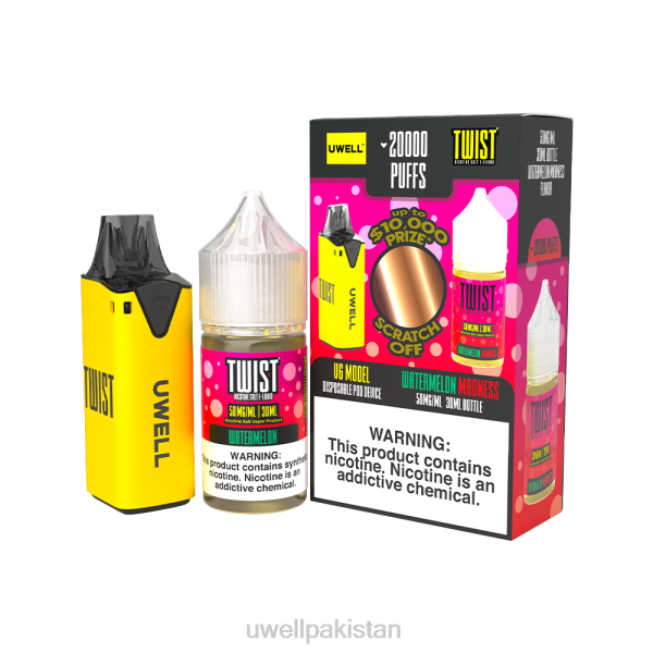UWELL Balochistan - UWELL V6 ڈسپوزایبل ڈیوائس + ڈیڈیز ویپر 30 ملی لیٹر جوس - کولیب بنڈل 6042214 clr: red/flv: Unicorn tears 48mg